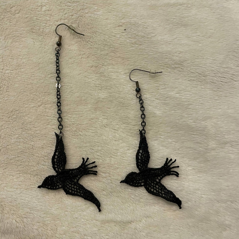 Unique Handmade bird earrings
